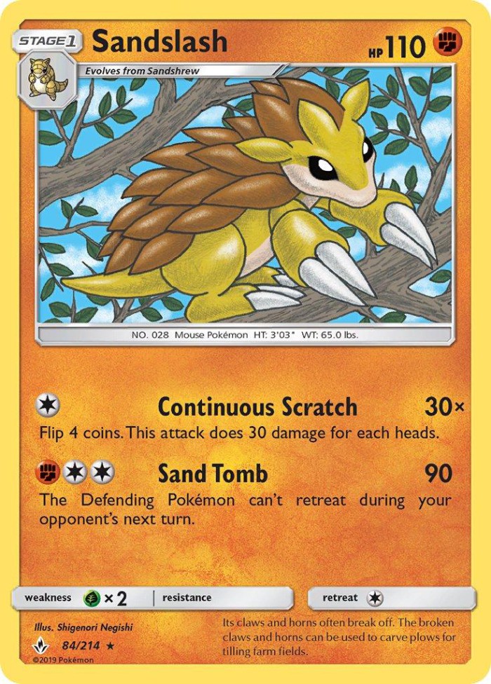 Carte Pokémon: Sandslash [Sablaireau]