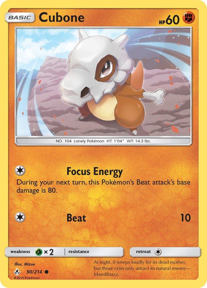 Carte Pokémon: Cubone [Osselait]