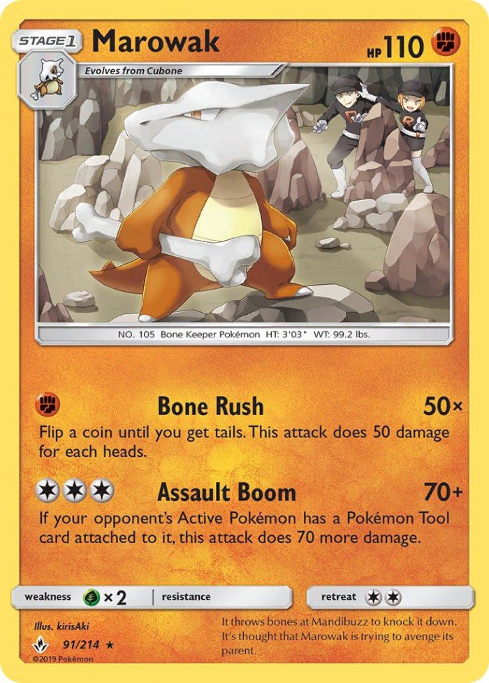 Carte Pokémon: Marowak [Ossatueur]