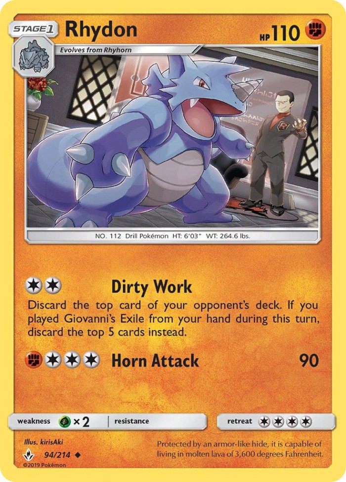 Carte Pokémon: Rhydon [Rhinoféros]