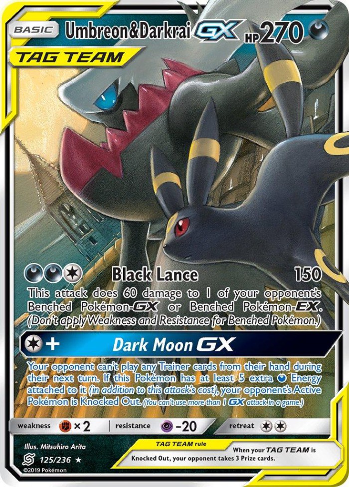 Carte Pokémon: Umbreon & Darkrai GX [Noctali et Darkrai GX]