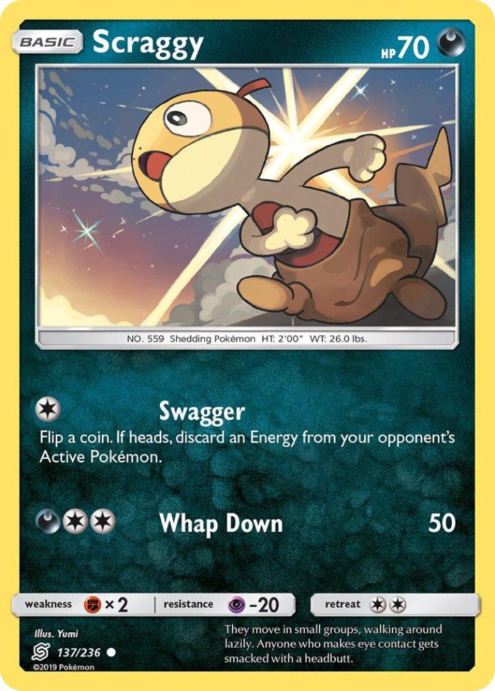 Carte Pokémon: Scraggy [Baggiguane]