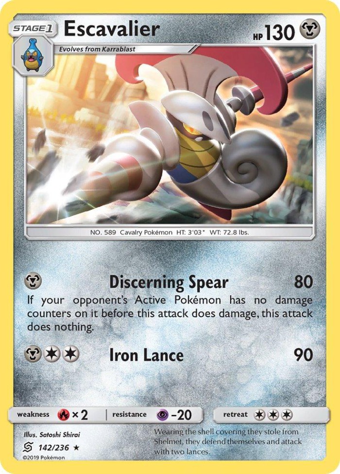 Carte Pokémon: Escavalier [Lançargot]