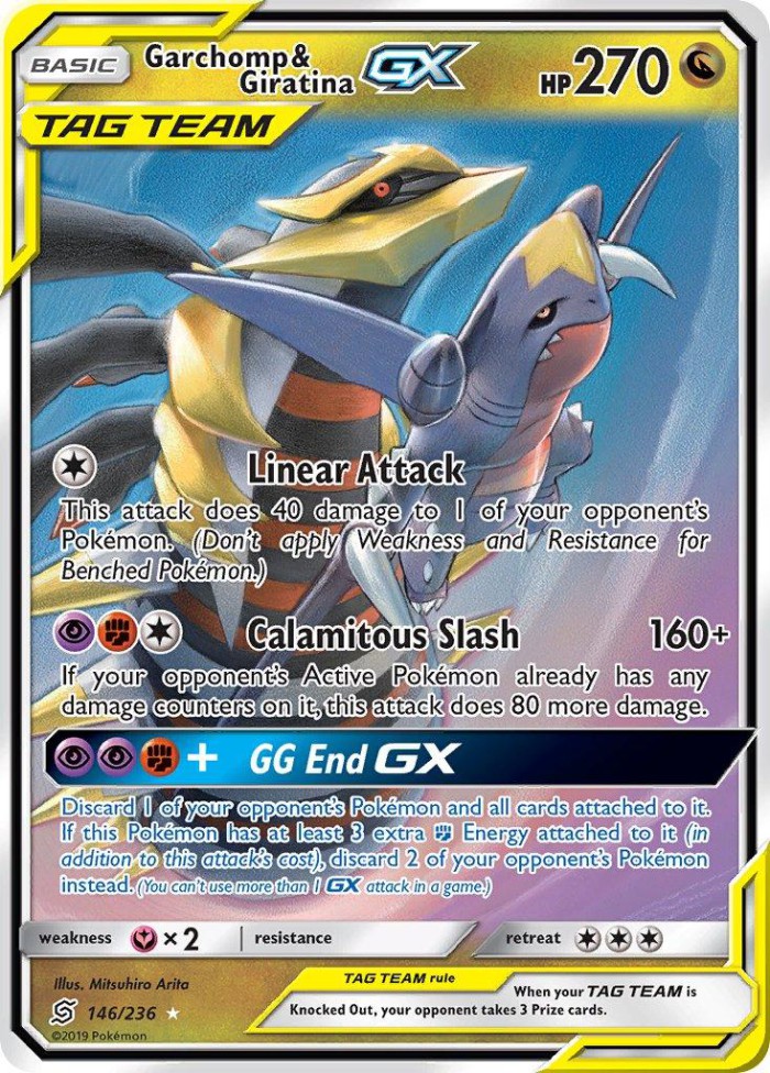 Carte Pokémon: Garchomp & Giratina GX [Carchacrok et Giratina GX]