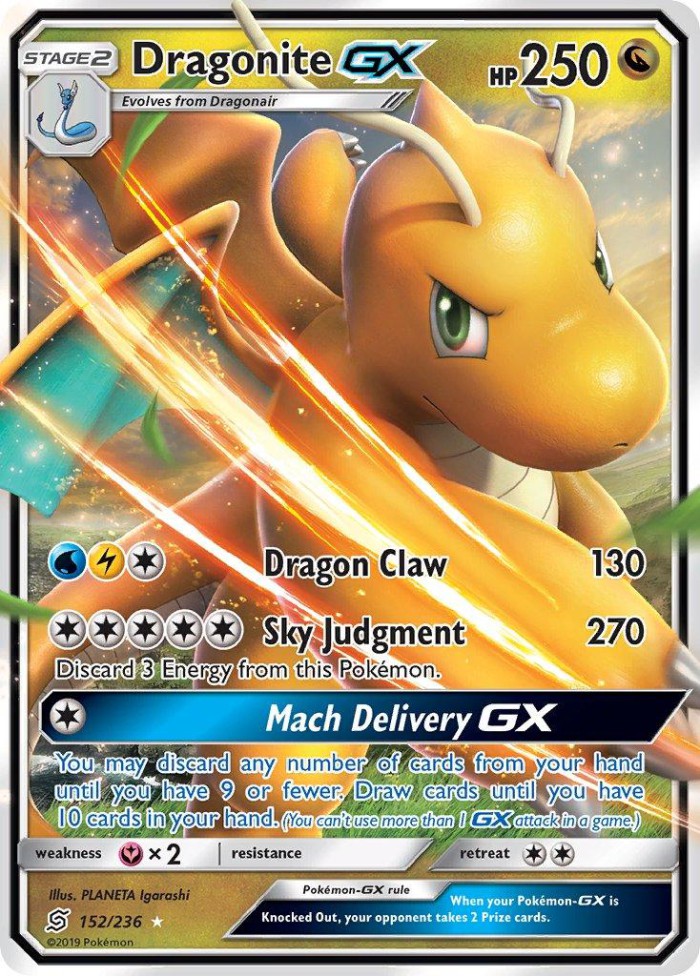 Carte Pokémon: Dragonite GX [Dracolosse GX]