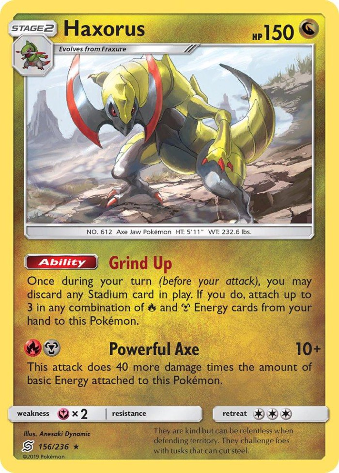 Carte Pokémon: Haxorus [Tranchodon]