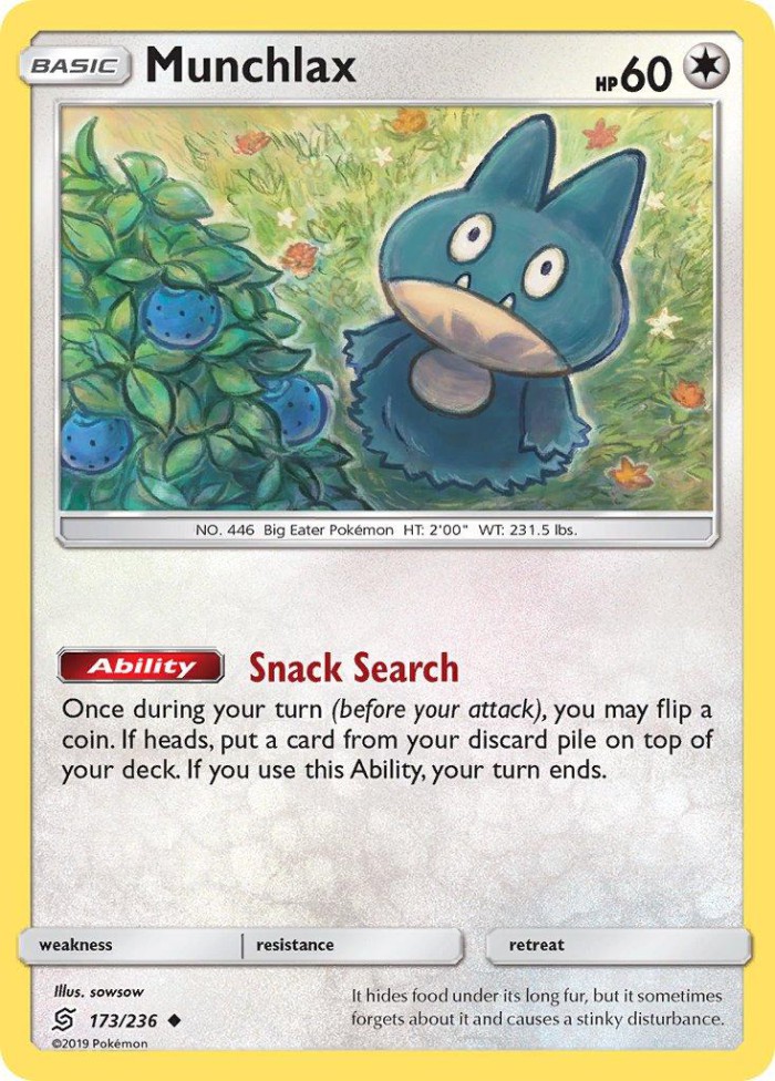 Carte Pokémon: Munchlax [Goinfrex]