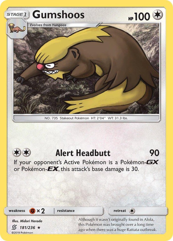 Carte Pokémon: Gumshoos [Argouste]