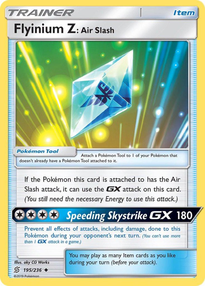 Carte Pokémon: Flyinium Z: Air Slash [Aérozélite : Lame d'Air]