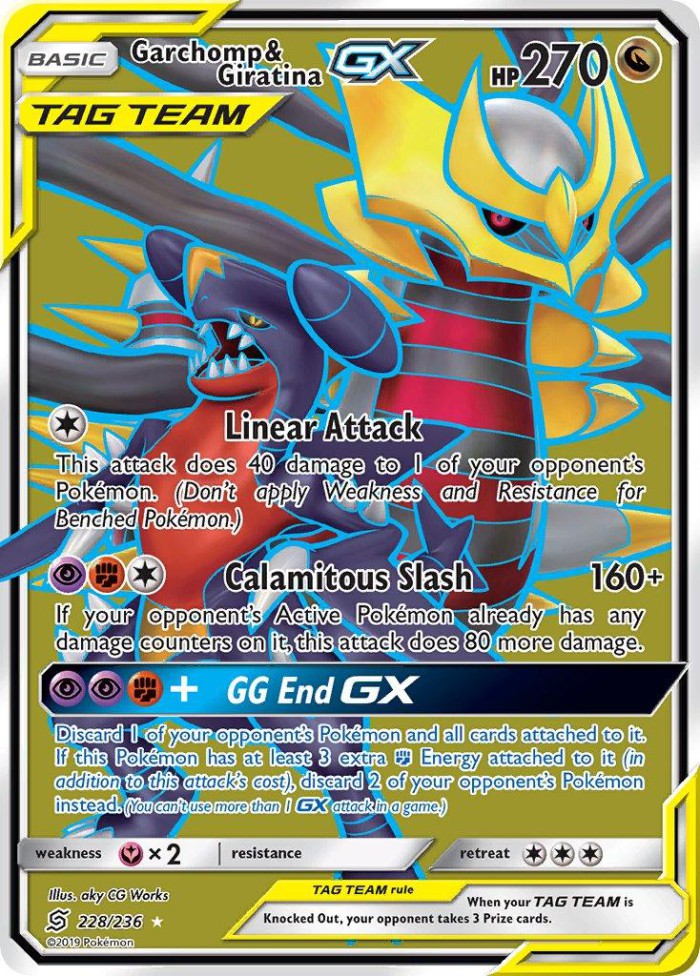 Carte Pokémon: Garchomp & Giratina GX [Carchacrok et Giratina GX]