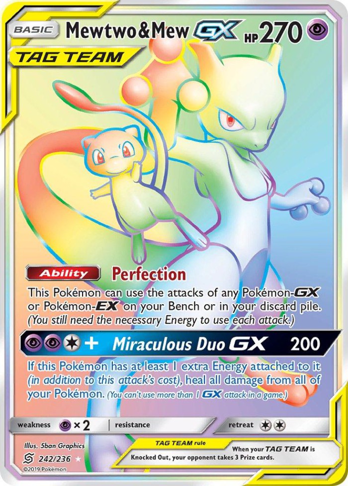 Carte Pokémon: Mewtwo & Mew GX [Mewtwo et Mew GX]