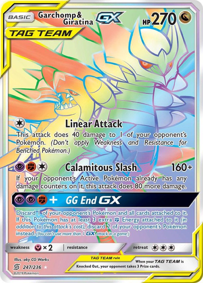 Carte Pokémon: Garchomp & Giratina GX [Carchacrok et Giratina GX]