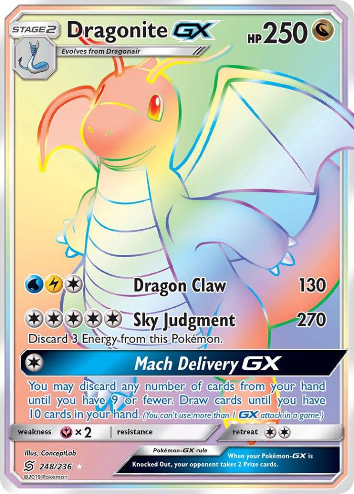 Carte Pokémon: Dragonite GX [Dracolosse GX]