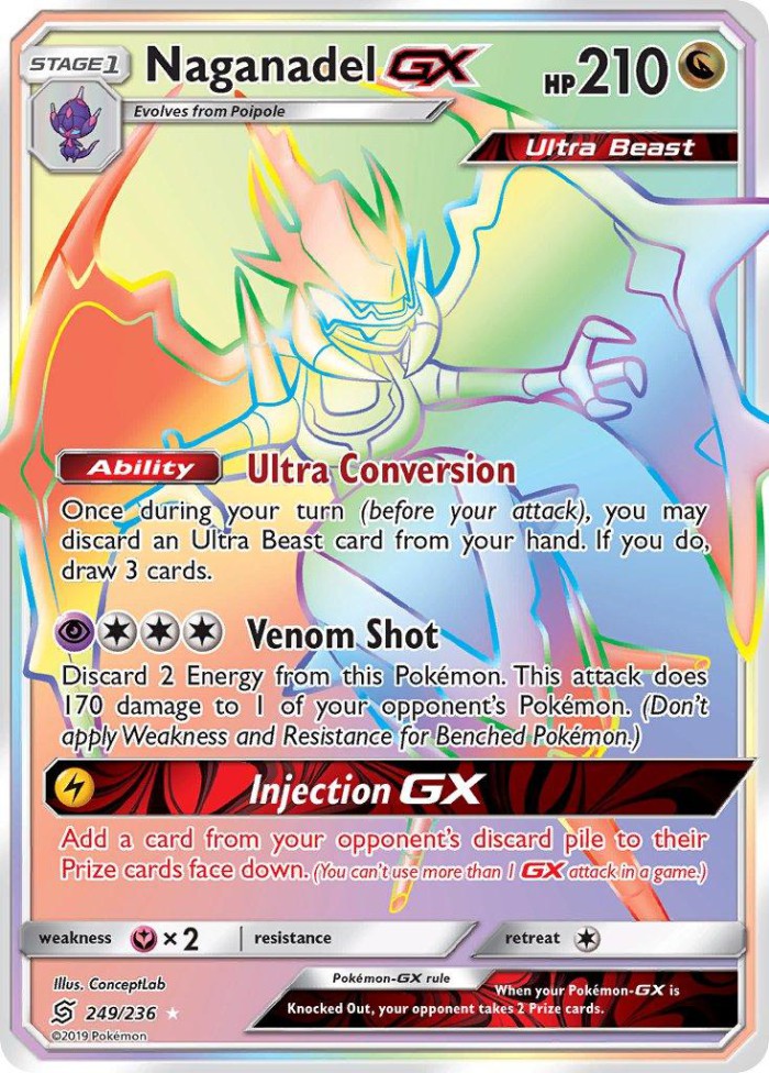 Carte Pokémon: Naganadel GX [Mandrillon GX]