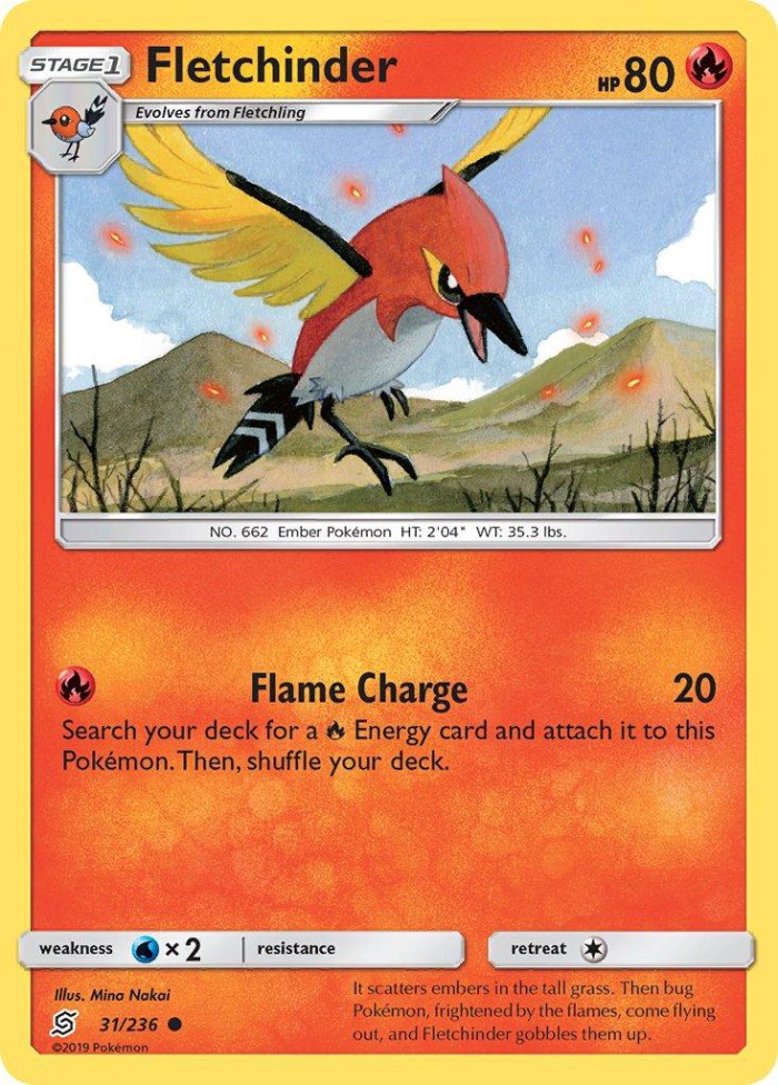 Carte Pokémon: Fletchinder [Braisillon]