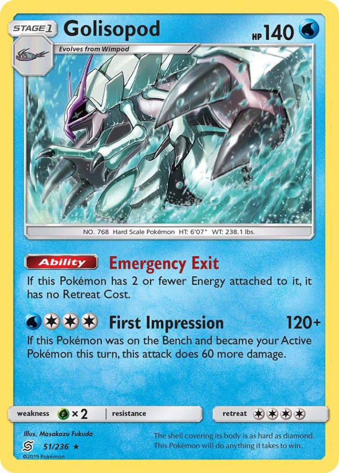 Carte Pokémon: Golisopod [Sarmuraï]