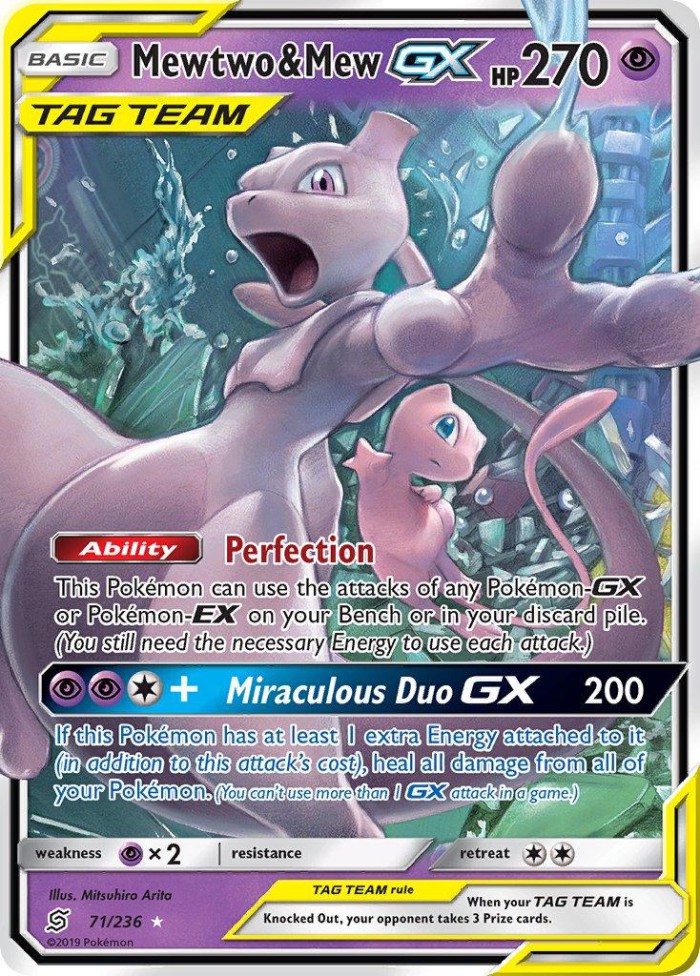 Carte Pokémon: Mewtwo & Mew GX [Mewtwo et Mew GX]