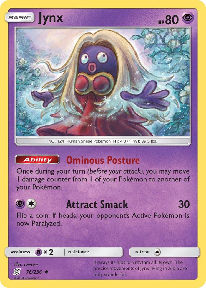 Carte Pokémon: Jynx [Lippoutou]