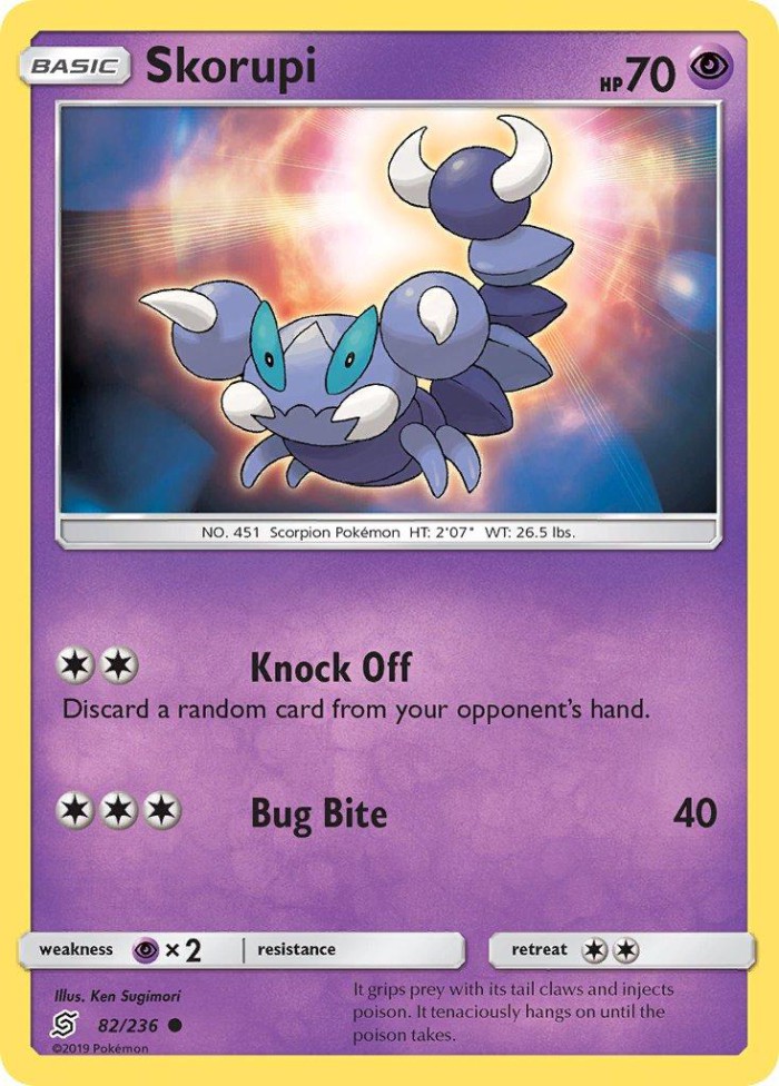 Carte Pokémon: Skorupi [Rapion]