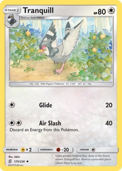 Carte Pokémon: Tranquill