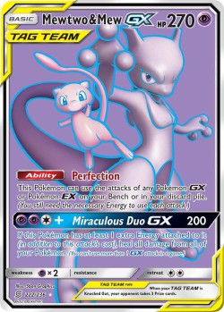 Carte Pokémon: Mewtwo & Mew GX