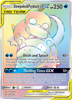 Carte Pokémon: Slowpoke & Psyduck GX