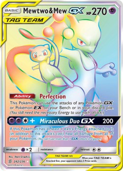 Carte Pokémon: Mewtwo & Mew GX