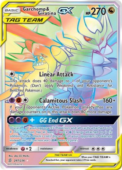 Carte Pokémon: Garchomp & Giratina GX