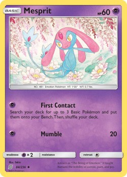 Carte Pokémon: Mesprit