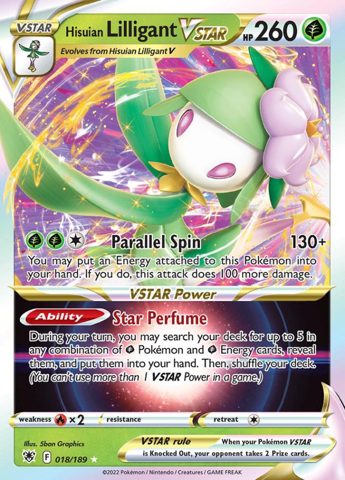 Carte Pokémon: Hisuian Lilligant VSTAR [Fragilady de Hisui VSTAR]