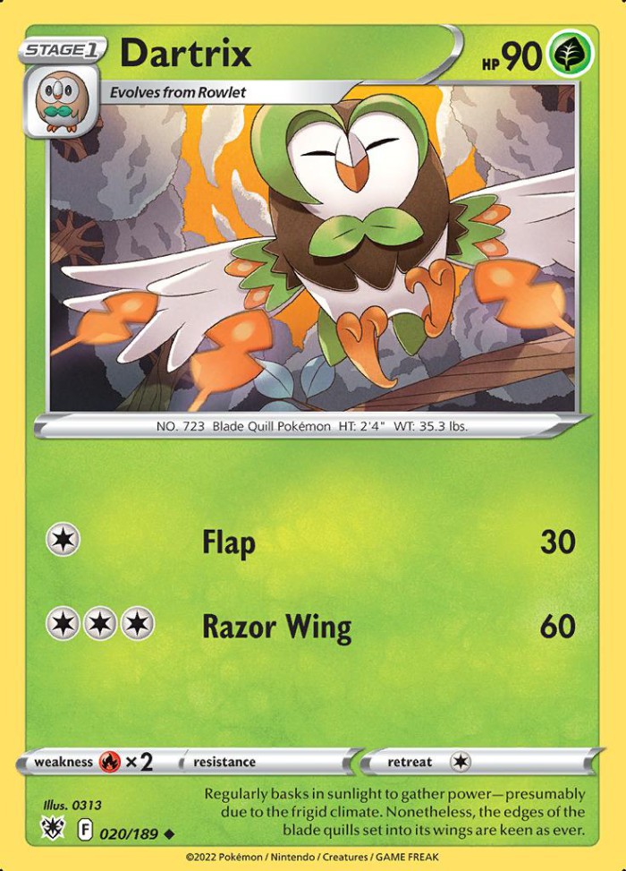 Carte Pokémon: Dartrix [Efflèche]