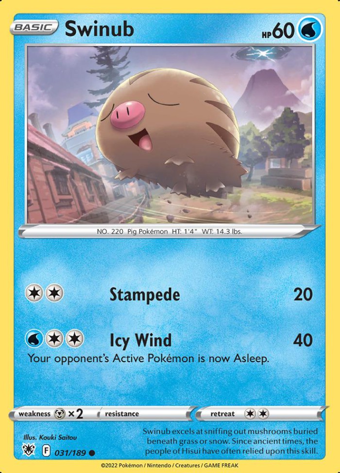 Carte Pokémon: Swinub [Marcacrin]