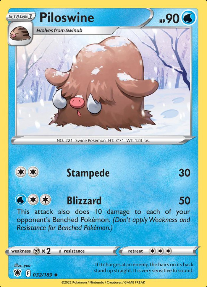 Carte Pokémon: Piloswine [Cochignon]