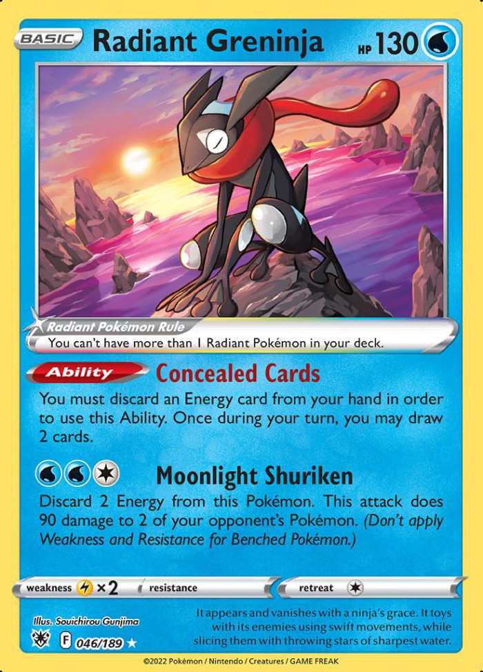 Carte Pokémon: Radiant Greninja [Amphinobi Radieux]