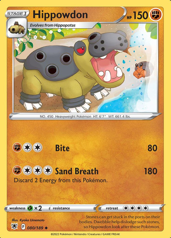 Carte Pokémon: Hippowdon [Hippodocus]