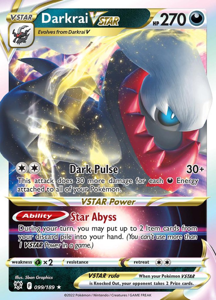 Carte Pokémon: Darkrai VSTAR [Darkrai VSTAR]