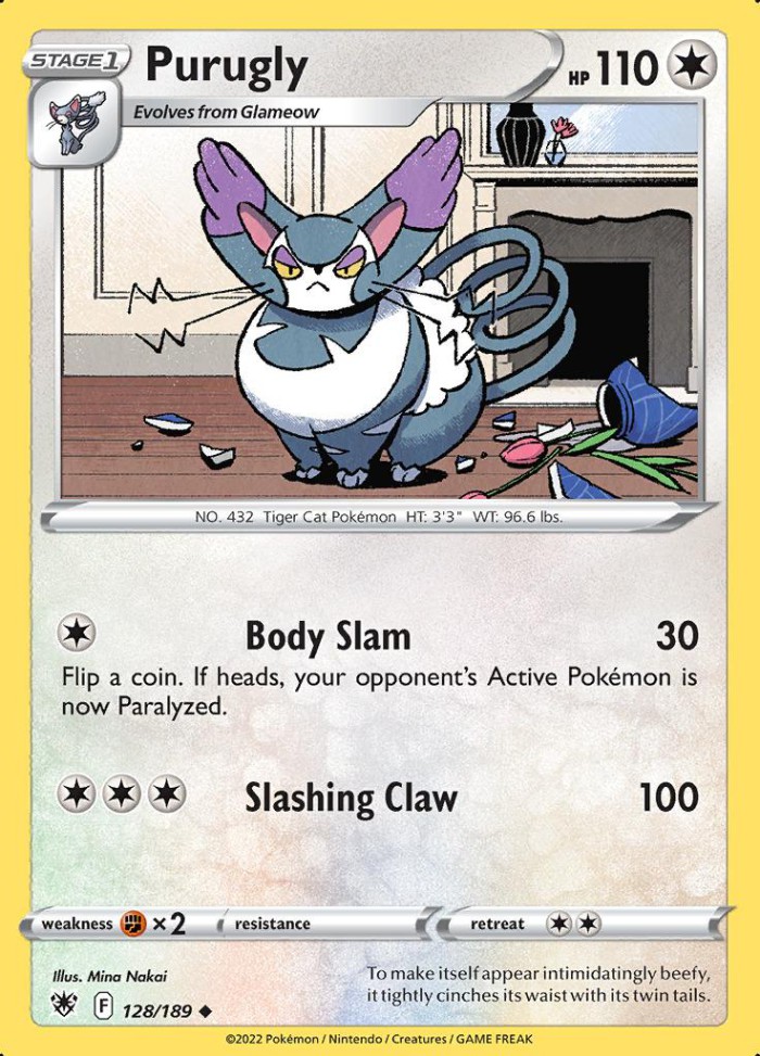 Carte Pokémon: Purugly [Chaffreux]