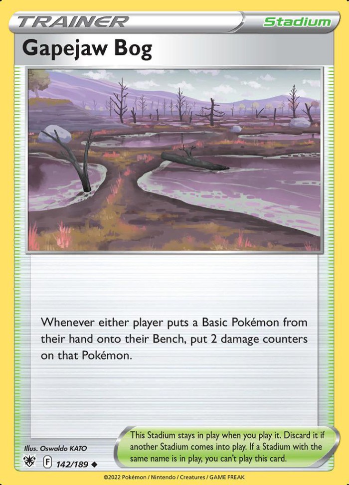 Carte Pokémon: Gapejaw Bog [Marais Bouchebée]