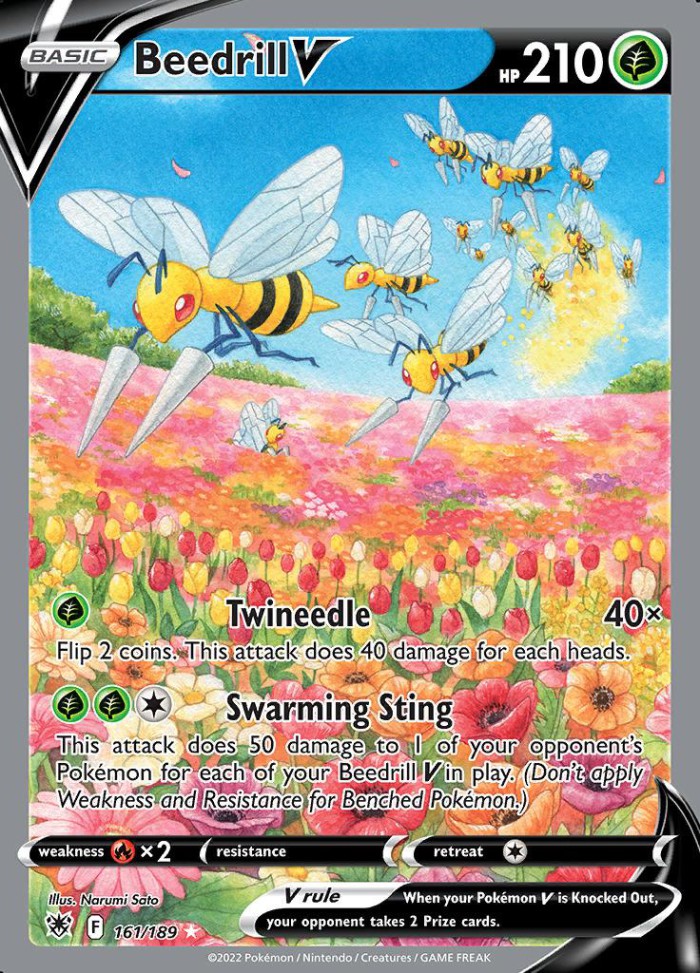 Carte Pokémon: Beedrill V [Dardagnan V]