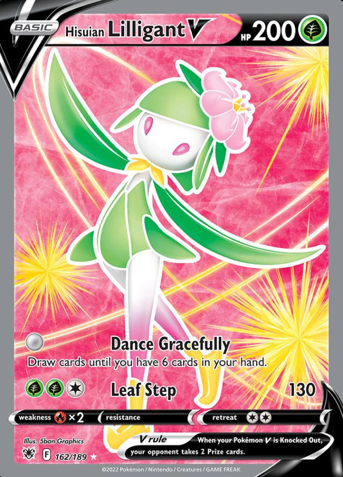 Carte Pokémon: Hisuian Lilligant V [Fragilady de Hisui V]