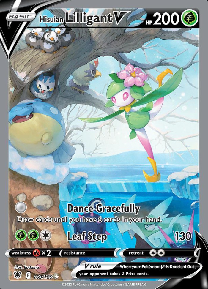 Carte Pokémon: Hisuian Lilligant V [Fragilady de Hisui V]