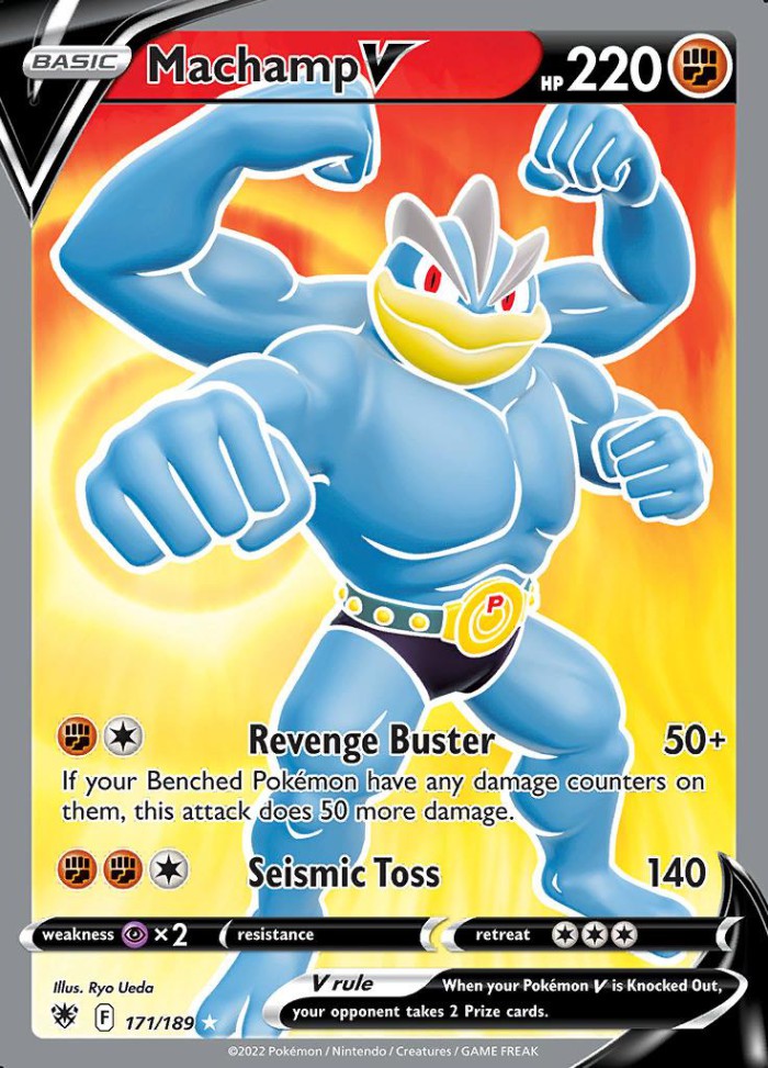 Carte Pokémon: Machamp V [Mackogneur V]