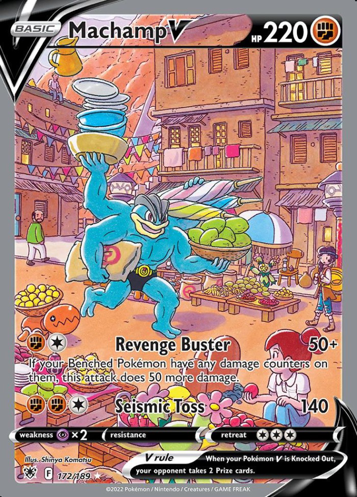 Carte Pokémon: Machamp V [Mackogneur V]