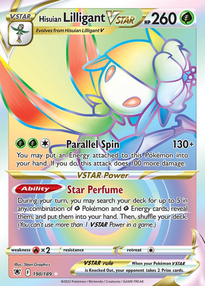 Carte Pokémon: Hisuian Lilligant VSTAR [Fragilady de Hisui VSTAR]