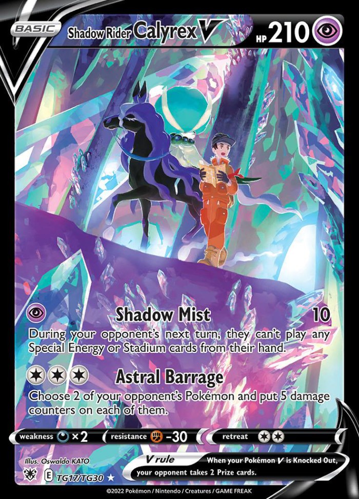 Carte Pokémon: Shadow Rider Calyrex V [Sylveroy Cavalier d'Effroi V]