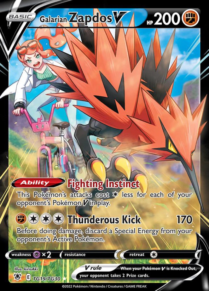 Carte Pokémon: Galarian Zapdos V [Électhor de Galar V]