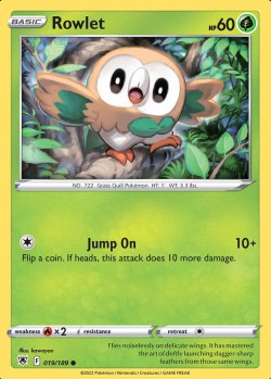 Carte Pokémon: Rowlet