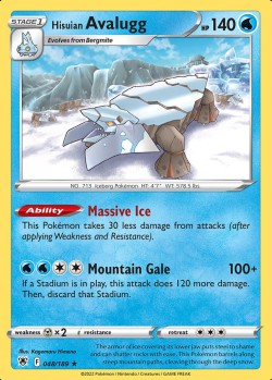 Carte Pokémon: Hisuian Avalugg