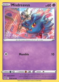 Carte Pokémon: Misdreavus