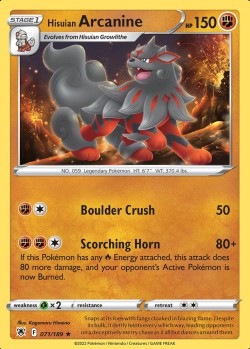 Carte Pokémon: Hisuian Arcanine